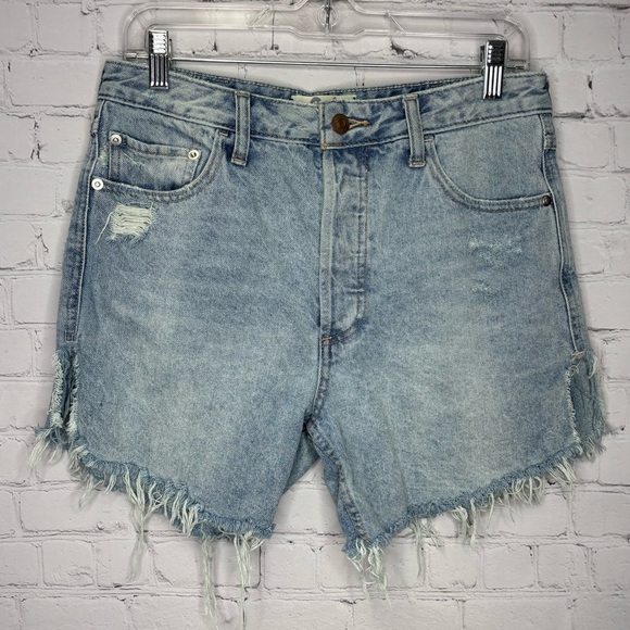 We The Free Pants - We The Free Free People Baggy Boyfriend Denim Shorts